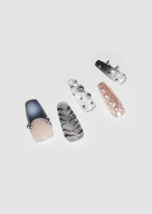 Black Stud Festival Nails