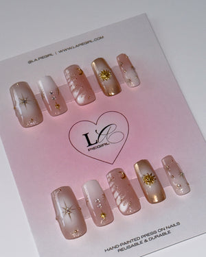 Gold Chrome Sun Nails