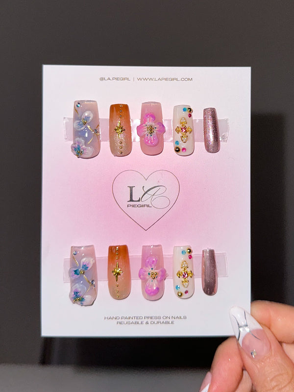 3D Flower Painting Nails