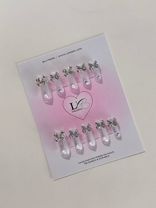 Clear Bow nails