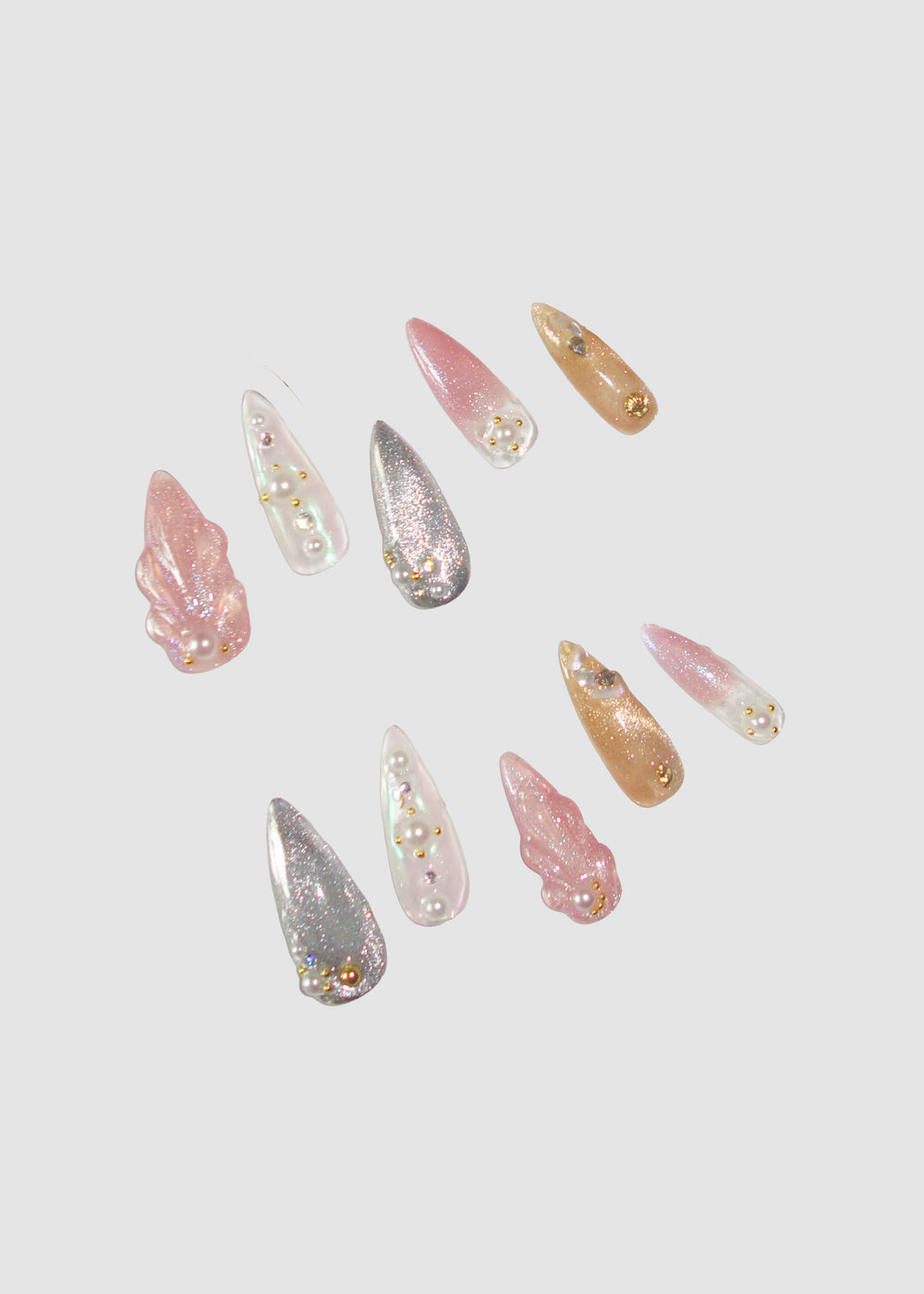 Mermaid Cateye Nails