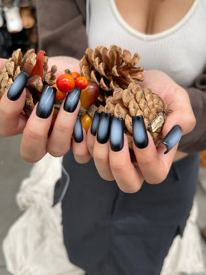 Black Aurora Nails