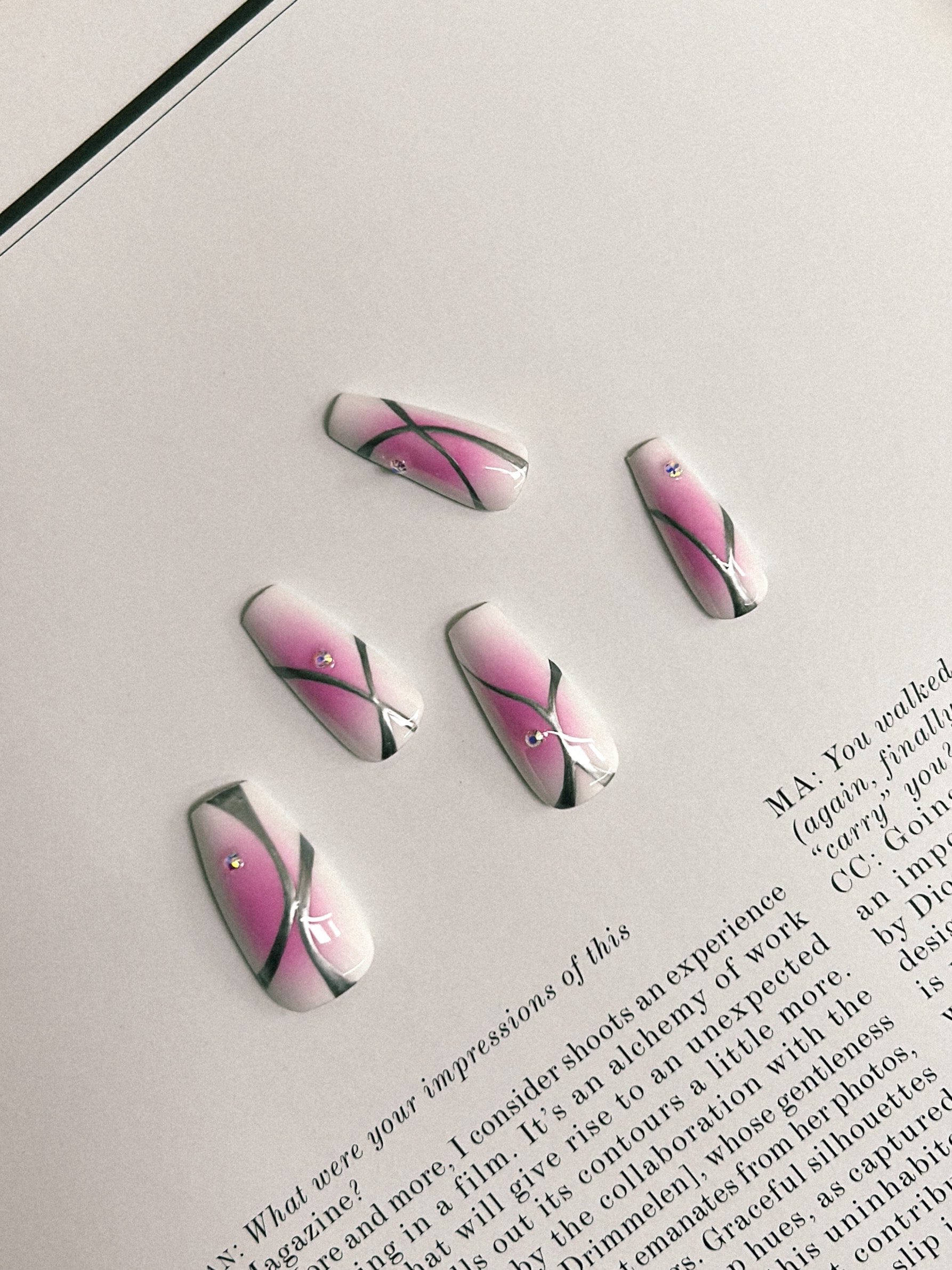 xbebebarbiiix — 💗 pink airbrush nails 💗