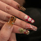 exotic animal printed nails