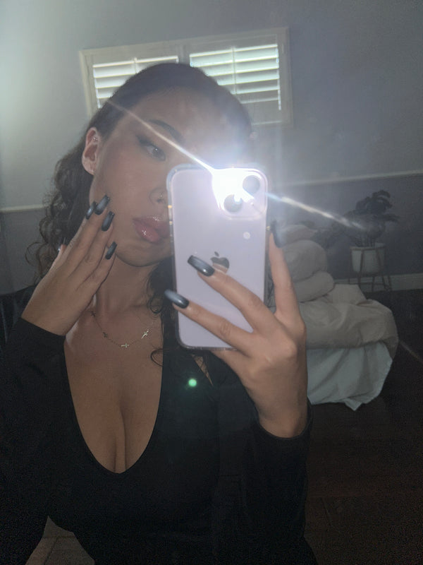 Black Aurora Nails