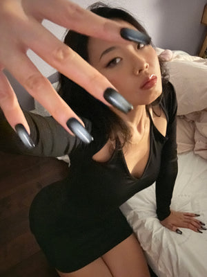 Black Aurora Nails
