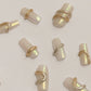 Chrome 3D Gold Sliver Swirl Nails