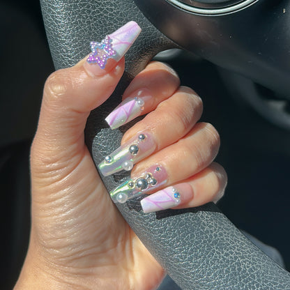 Purple Star Nails