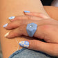 Checkered Floral Nails